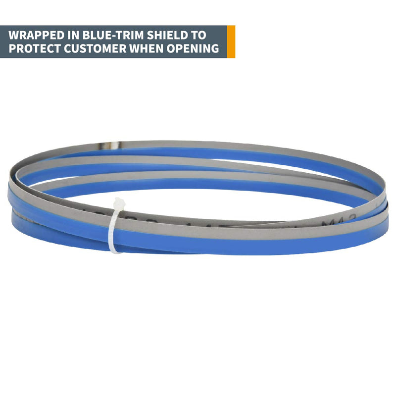 [Australia - AusPower] - POWERTEC 93 Inch Bi-Metal Bandsaw Blades, 3/4" x 10/14 TPI Non-Ferrous Metal Cutting Band Saw Blades for Jet JHVC-712 & JHVBS-7MW Band Saw, 1pk (13280) 93 inch x 3/4" x 10/14 TPI (Bi-Metal) 