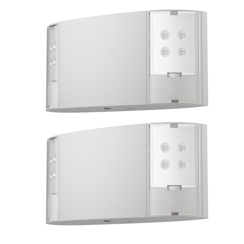 1 Pack Emergency Lights, Commercial Emergency LED Flood Lights for Power Outages, Backup Battery (180 Minutes), Wall Mount, Hard Wired, 120-277VAC, Fire Resistant-Exit Lighting Set. 1 PACK
