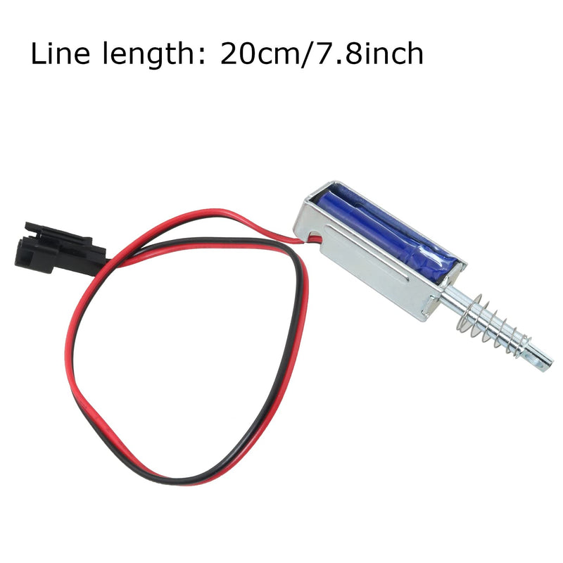 [Australia - AusPower] - 2Pcs SM0537 DC12V-2A 5N Push Pull Type Open Frame Solenoid Electromagnet, 10mm 