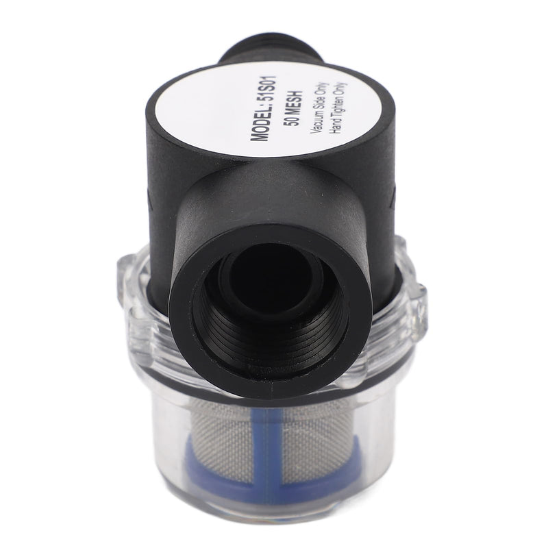 [Australia - AusPower] - Aramox 1/2-in-14 Female Thread Plastic Inline Filter 50 Mesh Strainer Water Strainer Pipeline Strainer 