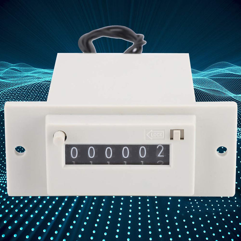 [Australia - AusPower] - Electromagnetic Counter,6 Digit Electronic Pulse Counter CSK6-YKW Electromagnetic Counter(DC12V-No plug) 