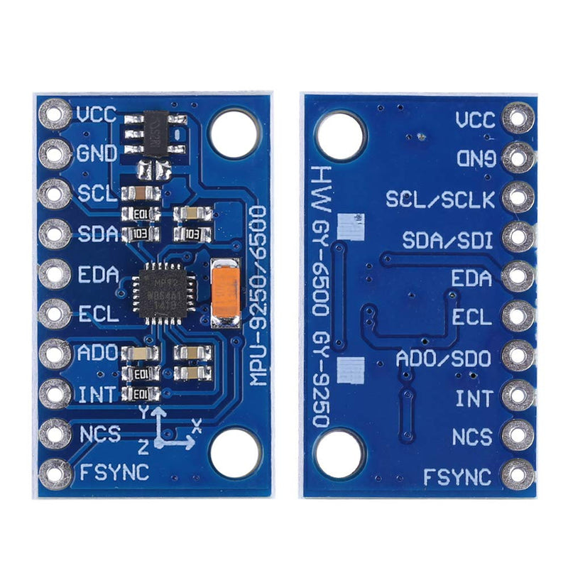 Gyroscope Module, MPU-9250 GY-9250 Module Gyroscope Module MPU-9250 9-Axis 16-Bit Gyroscope Acceleration Magnet Sensor 3~5V for Accurate Measurements