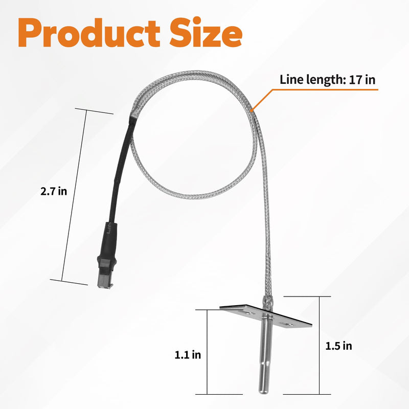 [Australia - AusPower] - RTD Temperature Probe Sensor Replacement for Pit Boss 3/5/7 Series, Pro Series II 4 Series, Sportsman 7 Series Vertical Smoker PBV357P1-36 