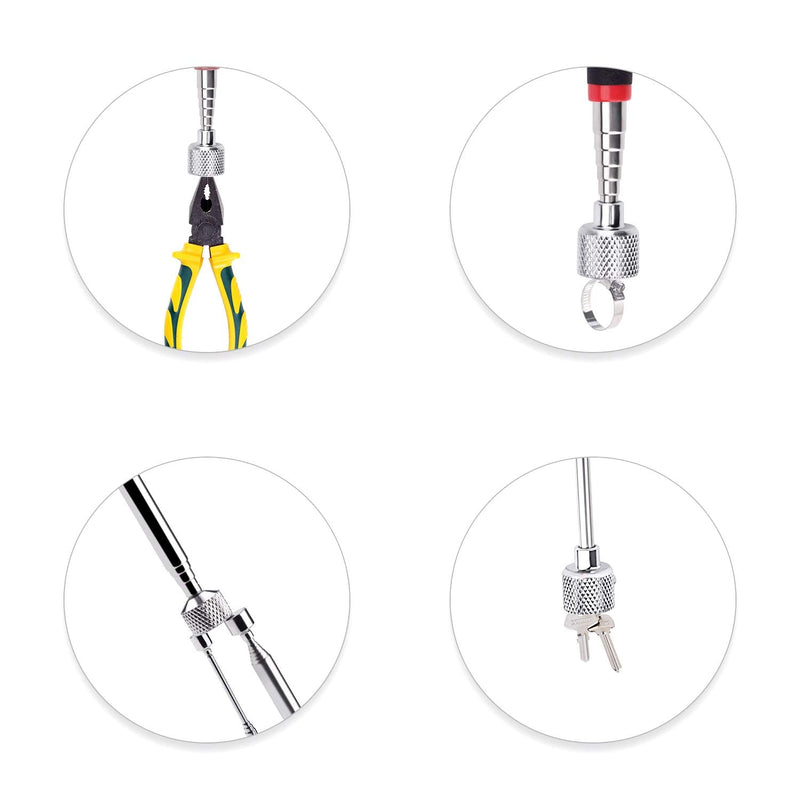 [Australia - AusPower] - Magnetic Pick Up Tool 4 Pack, Telescopic Magnet Stick (1.5LB 3LB 10LB 15LB) Birthday for Men, Dad, Husband, Christmas for Men Him Stocking Stuffers, Boyfriend Husband Dad Present 