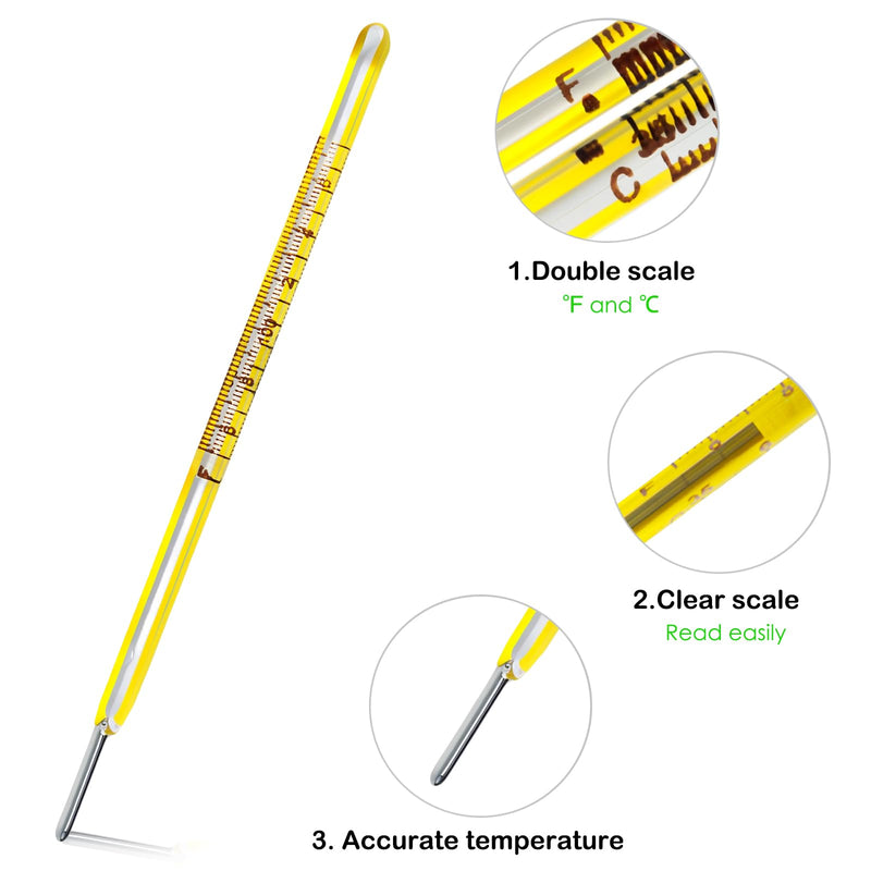 [Australia - AusPower] - ℃&℉ Oral Thermometer for Adults and Kids 2PCS - Glass Rectal Thermometer for Baby - Basal Body Thermometer - Non Infrared Digital Thermometer - Accurate Easy Reading by HARIKA LIFE 