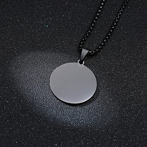 VNOX Seals of The Seven Archangels Pendant/Metatron’s Cub/Saint Michael Statement Necklace Talisman Pendant Amulet Jewelry, 1.2 inches x 2.1 inches, Stainless Steel, Lava Stone