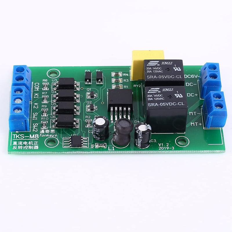 Motor Forward Reverse Controller, TKS-M8 DC 4V-40V 20A Motor Driver Module with Limit Control Relay Module for DC Motor Control