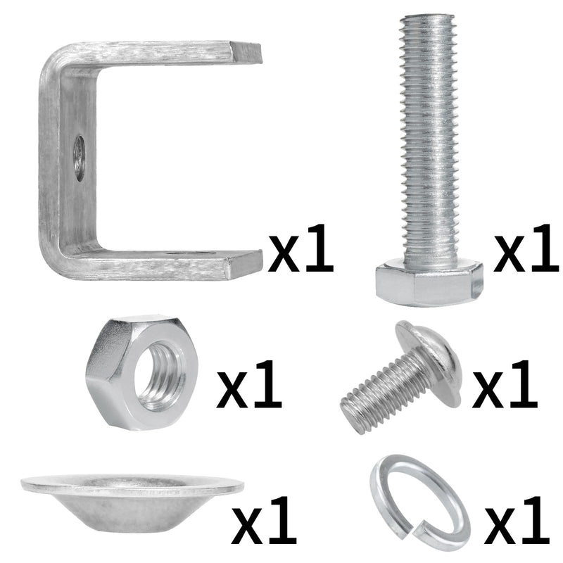 [Australia - AusPower] - Stainless Steel Small C Clamp Set, 1 Inch Heavy Duty Metal C-clamp, Mini Tiger Clamp G-Clamp U Clamps with Stable Wide Jaw Opening/I-Beam Design for Woodworking Mounting Welding, 6pcs 1 3/16 Inch 