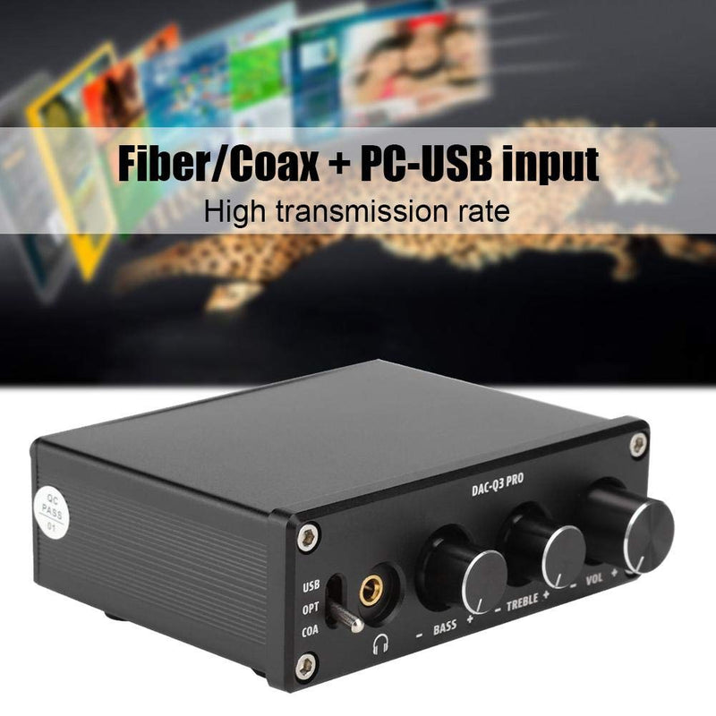 [Australia - AusPower] - Digital to Analog Audio Converter, SPDIF TOSLINK Optical Fiber/Coaxial to Analog L/R RCA + 3.5mm Jack Stereo Adapter DAC Decoder for PS3, for PS4 for Blu-ray Player HDTV DVD Headphone(Black) Black 