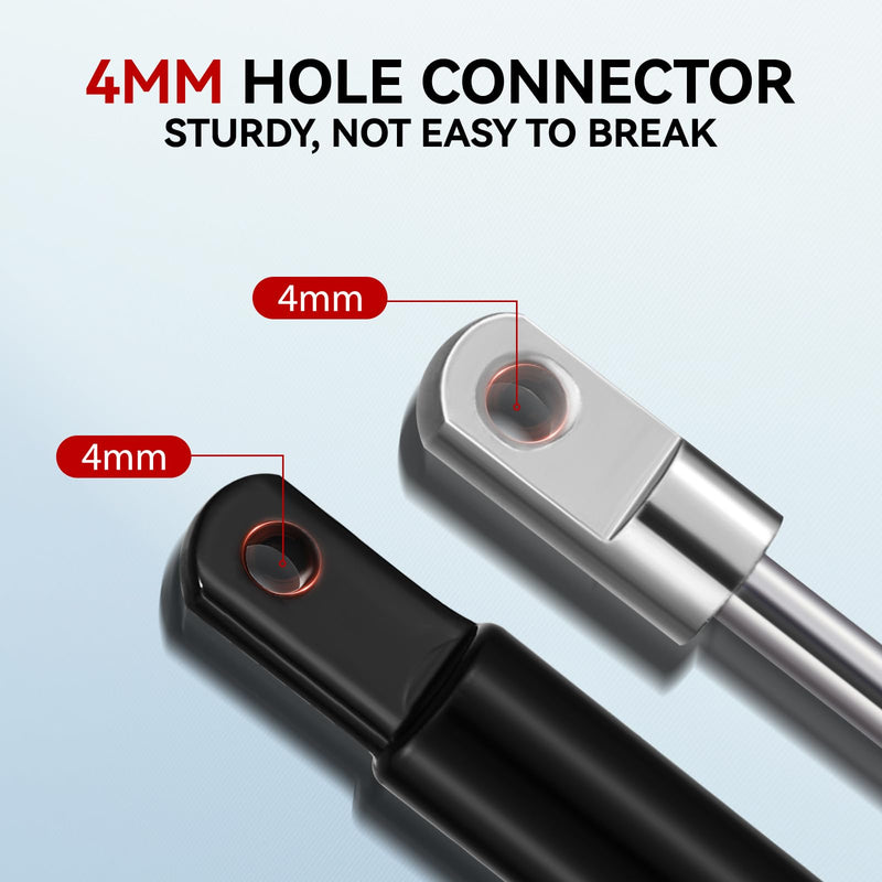 [Australia - AusPower] - Vepagoo 4 Inch 5Lb/22N Gas Struts Spring Shocks Cabinet Door, 4 mm Hole Connector Mini Lift Supports for Cabinet Furniture Hinged Flip-up Door Storage Toy Tool Boxes, Set of 2 