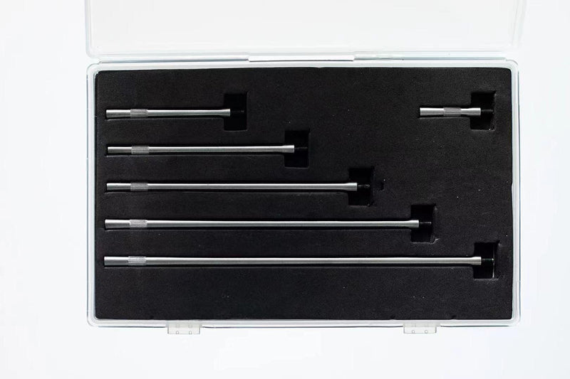 Dial & Electronic Indicator Extension Stem Rod Set 6 Piece 1", 2", 3", 4", 5", 6" Combine to 0-21" Include Plastic Case 1"-6"