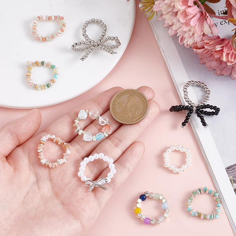 [Australia - AusPower] - WEBEEDY 10 Styles Bow Stethoscope Charms Personalized, Decorative Elegant Bowknot Bead Charm Accessories for Doctor Nurse Medical Workers Nursing Students Cute Stethoscope Jewelry Graduation Gift 