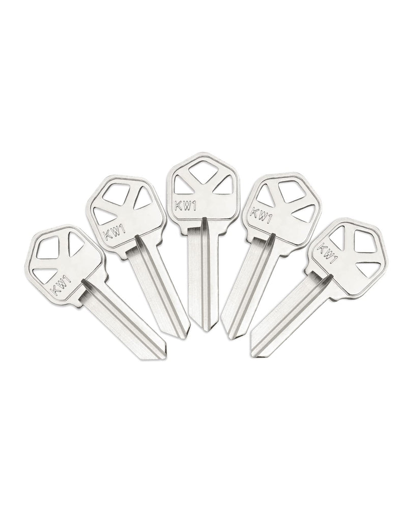QWORK Blank Key Blanks, Pack of 100 Copper Structures Key Compatible with (KW1) Kwikset, KS1/KWI-1 Keyblank 100 Pack