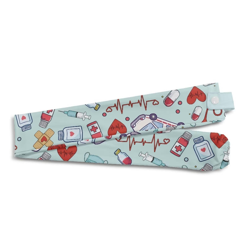 [Australia - AusPower] - Babrukda Classic Style Stethoscope Cover Scrunchie with Elastic Bottom Snaps 1 Piece Stethoscope Sleeve for Women Men Stethophone Neck Wrap for Nurse Doctor Gifts 1 Pack 