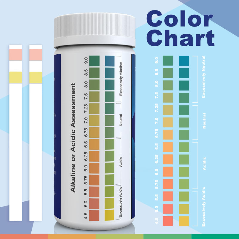 [Australia - AusPower] - pH Test Strips for Urine and Saliva 150 pH Strips for Fast, Accurate pH Testing at Home Get Clear Acid-Alkaline Balance Results, Quick & Easy pH Level Testing from 4.5-9.0 pH Test Strips 