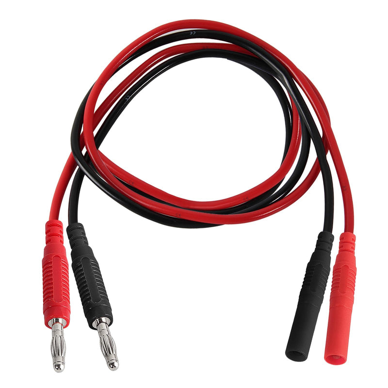 [Australia - AusPower] - UMLIFE 2PCS Multimeter Test Lead Extension Male to Female Connector 4mm Banana Plug to Jack Heavy Duty 14AWG Silicone Wires Meter Leads Probes 3.3 Ft 