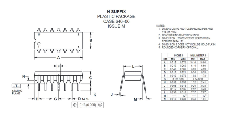 [Australia - AusPower] - 20pcs SN74LS32N 74LS32 74LS32N HD74LS32P DM74LS32N Quadruple 2-Input Positive OR Gates Chip,DIP-14 