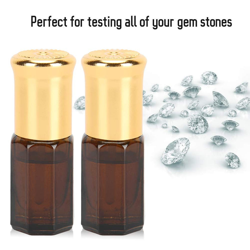 [Australia - AusPower] - ZJchao 2 Bottles Refractive Index Fluid Oil, 3ML Each 1.300-1.800 RI for Gem Refractometers, Jewelry Authenticity Identification Tool 