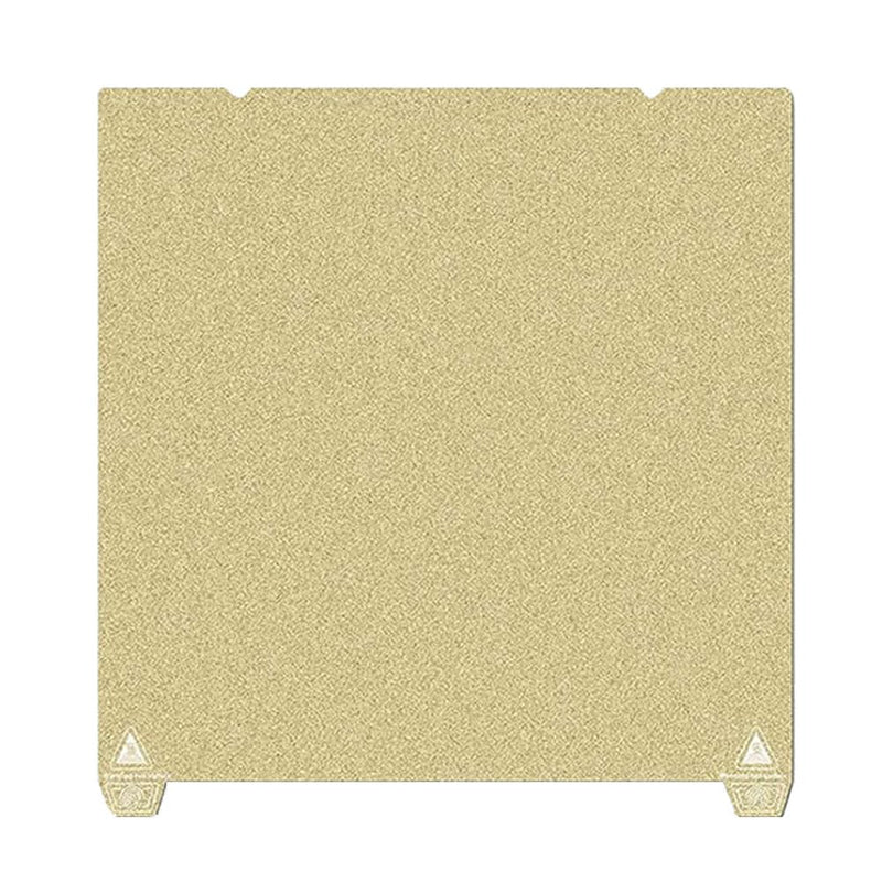 [Australia - AusPower] - 235X235MM Double Sided Textured Board PEI Sheet Heated Bed Spring Steel Flexible Platform for Ender 3 V3/Ender 3 V3 KE/Ender 3 V3 SE/K1/K1C/Neptune 3/4 Pro/Ender 5 S1/SV05/SV06/SV07 (Gold) Double Sided Textured Gold 