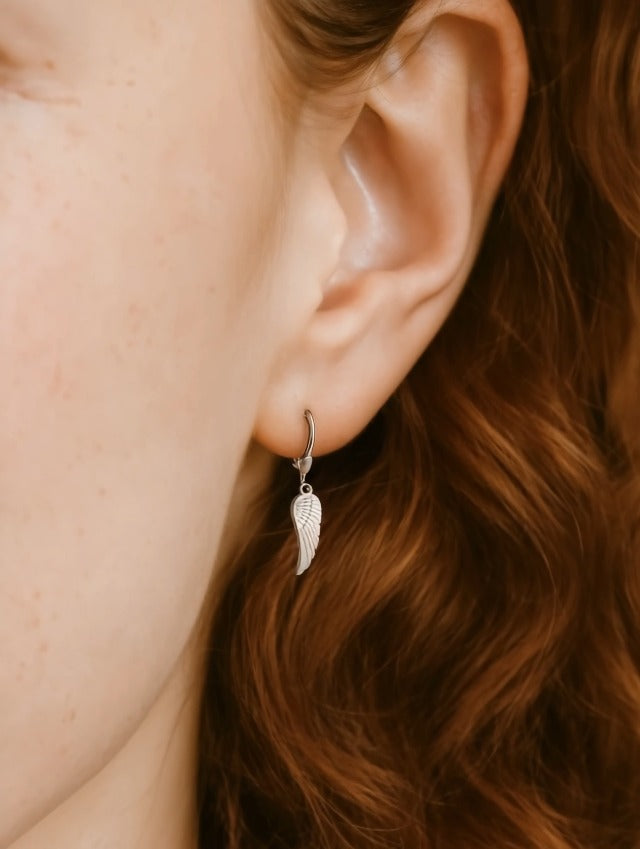 SOFIA MILANI - Women's Earrings 925 Silver - Wing Dangle Earring