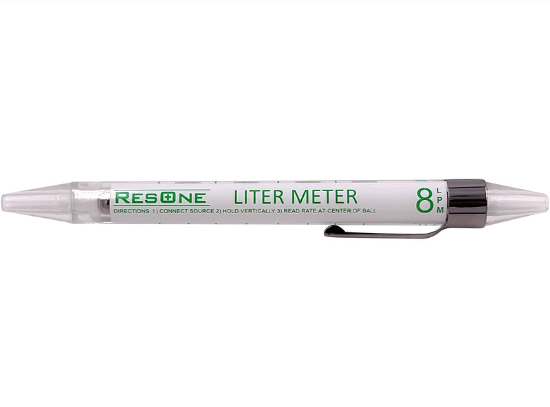 ResOne 3pk Liter Meter Pens: Measure Oxygen Flow 0-15 LPM for Pediatric, Standard, High Flow- Compact Oxygen Flow Meter for Quick, Precise Flow Checks