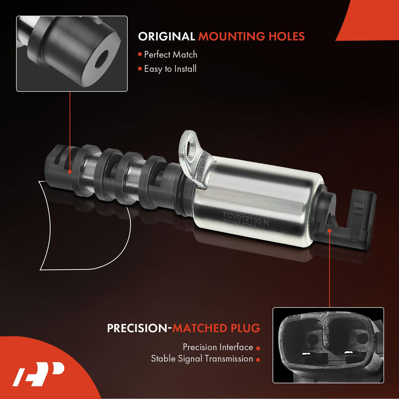 A-Premium Engine Variable Valve Timing (VVT) Solenoid Compatible with Ford Edge Explorer Taurus Fusion & Lincoln MKS MKT MKZ V6 3.5L V6 3.7L, Replace# 7T4Z6M280A