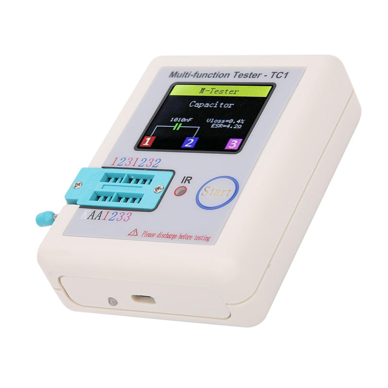 [Australia - AusPower] - Multifunction Transistor Tester 3.5 Inch TFT Screen TC1 for Capacitor Diodes, Check Electronic Components, Default 