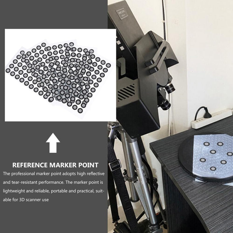 [Australia - AusPower] - 6.0mm 3D Scanner Positioning Targets, High Reflective 3D Scanning Markers, Target 3D Scan Tracking Dots Compatible with Creatly Revopoint Artec Shining 3D Einstar Handheld 3D Scanner (1100) 1100 