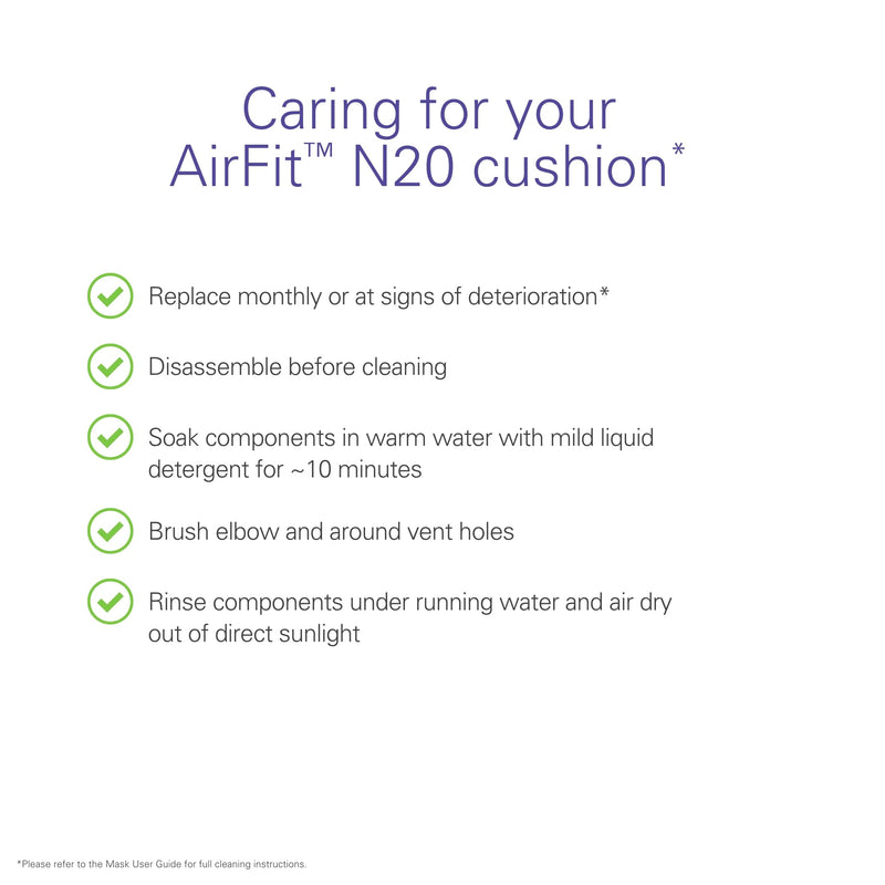 [Australia - AusPower] - ResMed AirFit N20 Nasal Replacement Cushion - Large 