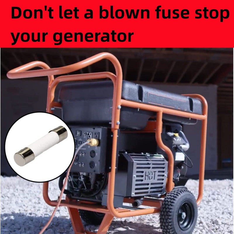 [Australia - AusPower] - Fuses Replacements for Generac Replaces for 10000005117 6.3A 250VAC 5MMX20MM 6.3 AMP (6-Pack) 