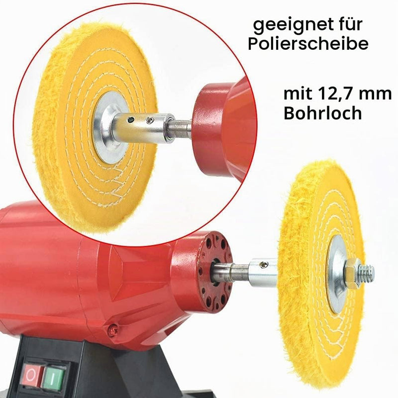Shaft Mandrel Extension 1/2 Inch and 5/8 Inch / Motor Mandrel Thread Shaft Adapter for Polishing Sanding Discs / Suitable for Table Grinders head 1/2