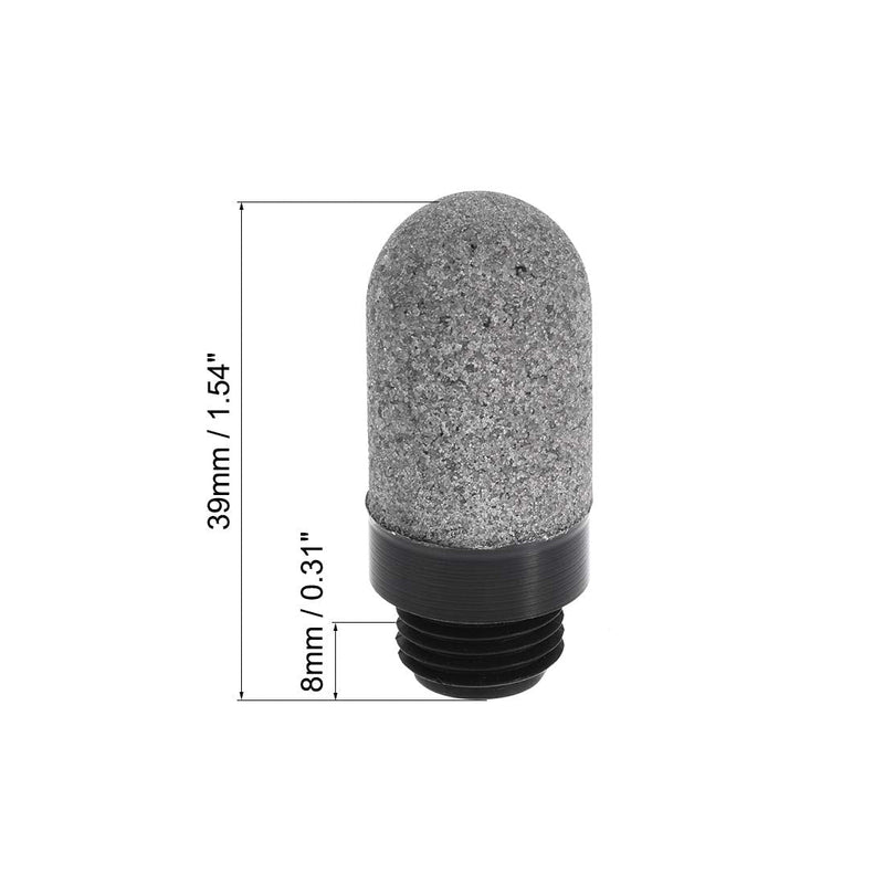 [Australia - AusPower] - uxcell Pneumatic Air Muffler G1/4 Male Thread Plastic Breather Exhaust Muffler 2pcs 