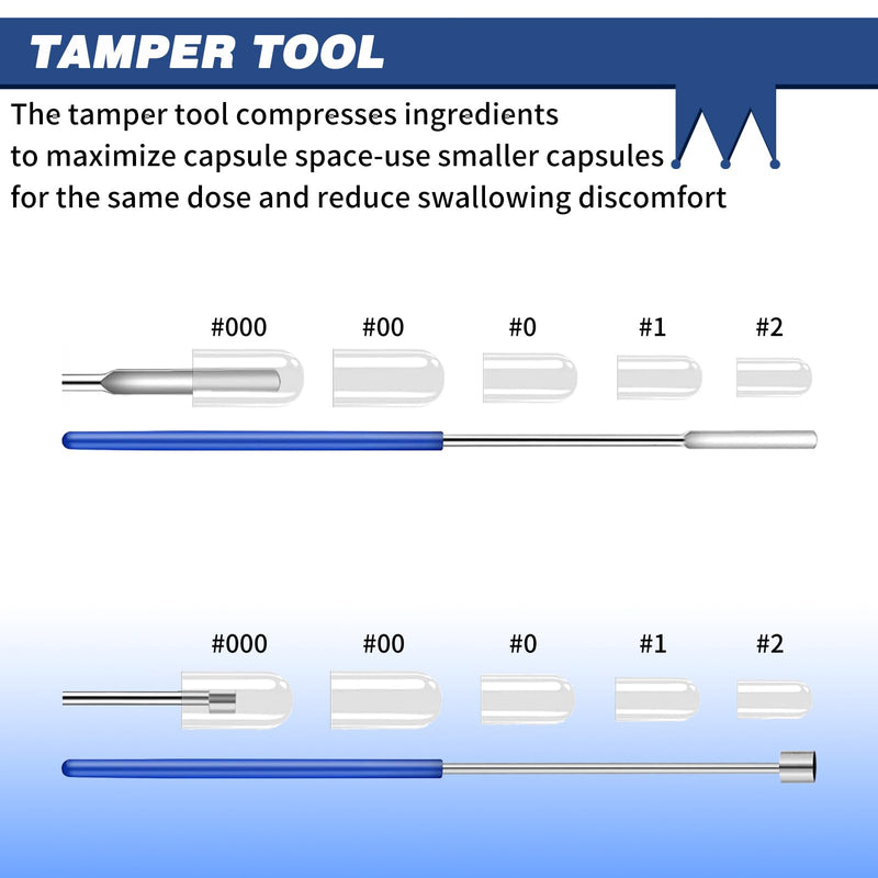 [Australia - AusPower] - Capsules Filling Machine Tray Kit - 12Pcs Powder Tamper Capsule Holder Filler Maker Tool - Empty Gel Lab Scoops Tiny Spatula Micro Spoon Funnel Quick Fill Tools Size #000 00 0 1 2 3 
