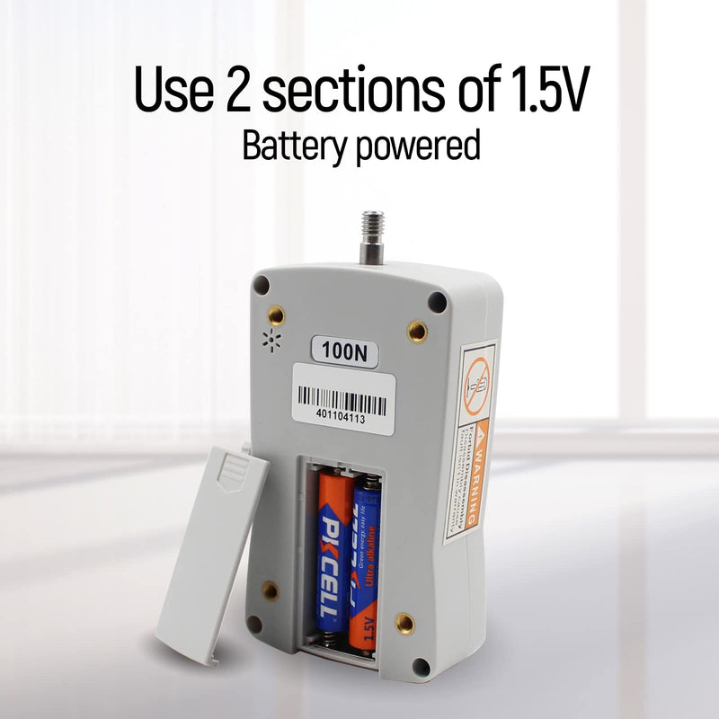 [Australia - AusPower] - 100N Digital Force Gauge Push and Pull Tester with 4 Measurement Units N Kg Lb Oz, Accuracy ±1? 100N 
