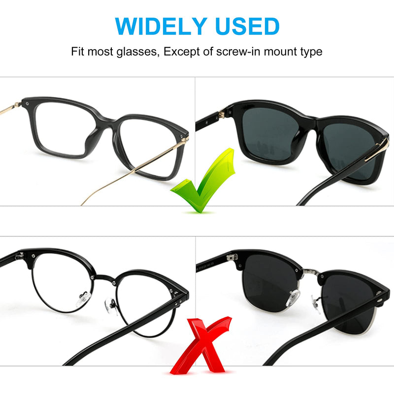 [Australia - AusPower] - Eyeglass Nose Pads, Soft Silicone Adhesive Glasses Nose Pad, Anti-Slip Heighten Air Chamber Nose Pads for Full Plastic Frames, 10 Pairs (Clear) 10 Clear Pairs 