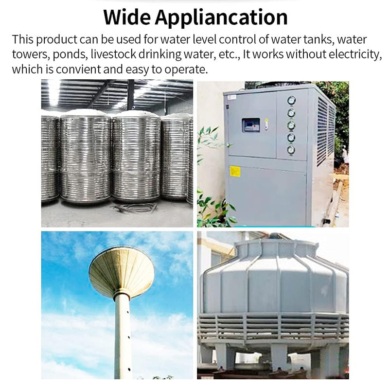 Water Float Valve 1 Inch Water Level Controller Built-In Water Tank Upgrade Float Valve for Livestock Tanks,Cistern,Toilet (2pcs 1 inch top inner) 2