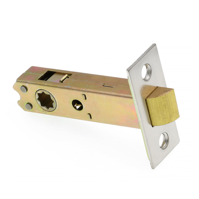 Prime-Line E 28325 Passage Door Latch Set, Glass Knob, Satin Nickel | Vintage, Latch Bolt, Single Pack