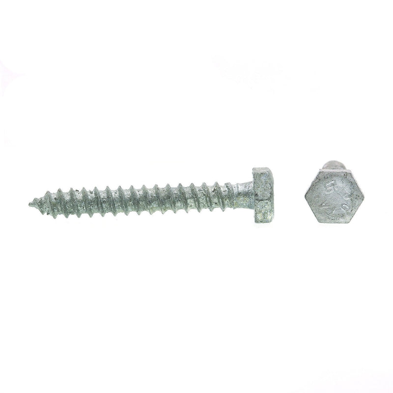 Prime-Line 9055059 Hex Lag Screws, 1/4 In. X 2 In., A307 Grade A Hot Dip Galvanized Steel , 25 Count ( Pack of 1) 25 Count ( Pack of 1)