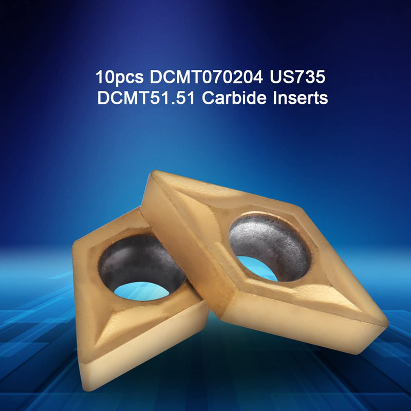 [Australia - AusPower] - Watris Veiyi 10pcs CNC Carbide Inserts Rotary Indexable Inserts Carbide Inserts with Box for Stainless Steel Applications 