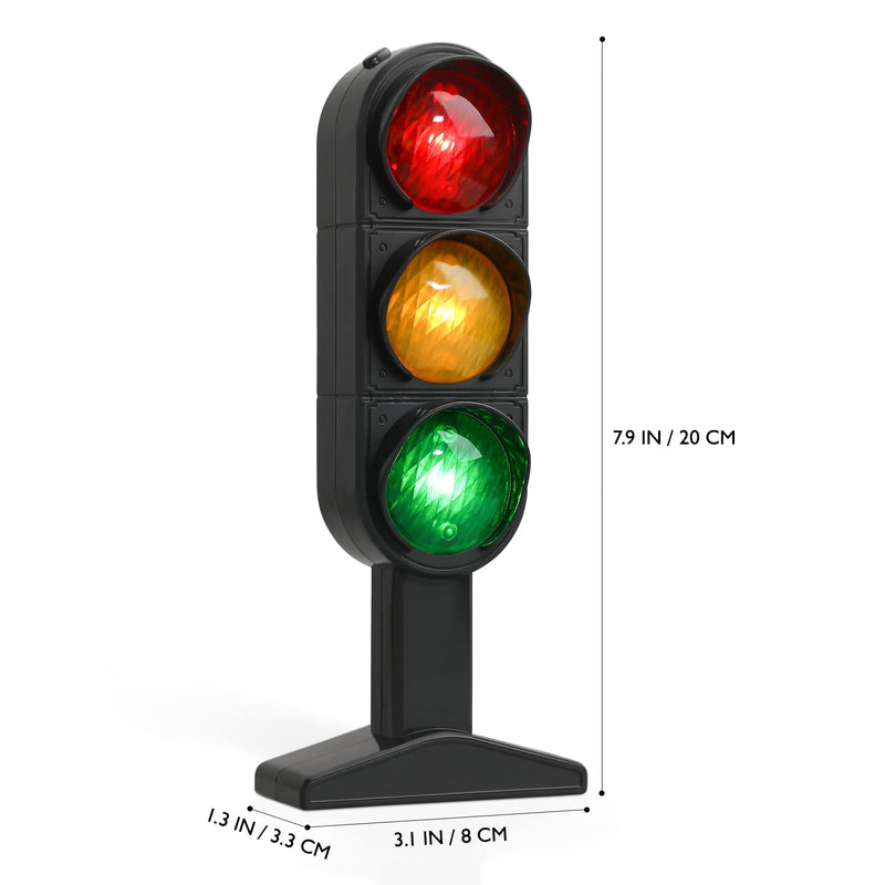 [Australia - AusPower] - TOYANDONA 7.8 inch Traffic Light Signs Toy Multicoloured Simulation Road Light Safety Traffic Maker Crosswalk Signal Model Toy for Kids Birthday Education Gifts 