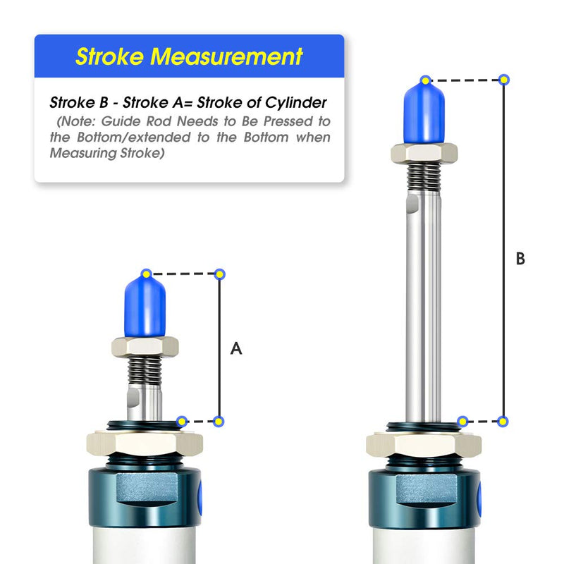[Australia - AusPower] - TAILONZ PNEUMATIC 25mm Bore 50mm Stroke Air Cylinder Double Action with Y Connector and 2Pcs 6mm Fitting MAL25x50 