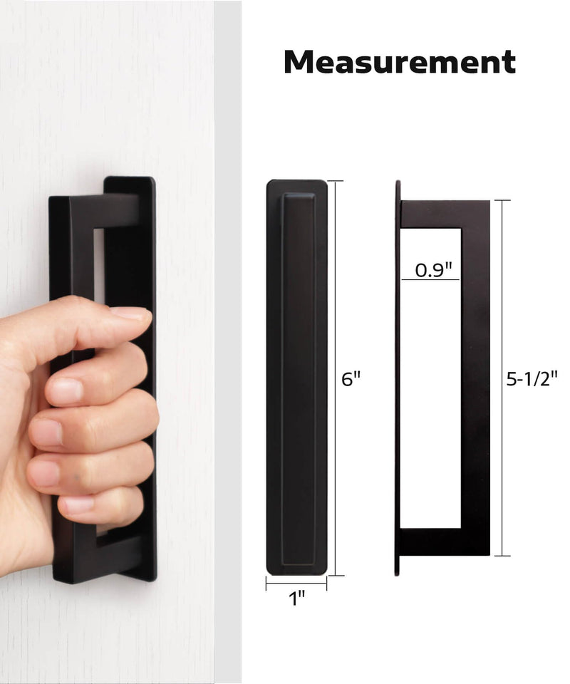 RVPEKUPE Adhesive Cabinet Handles Stick on Handle Self Stick Sliding Shower Door Handle 6" Black 8-Pack Overall Length 6"