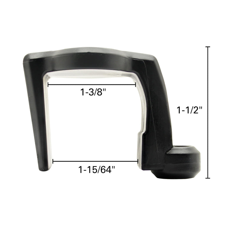 Extreme Max 3005.5067 BoatTector Pontoon Rail Fender Hanger/Adjuster - Black, Pack of 4