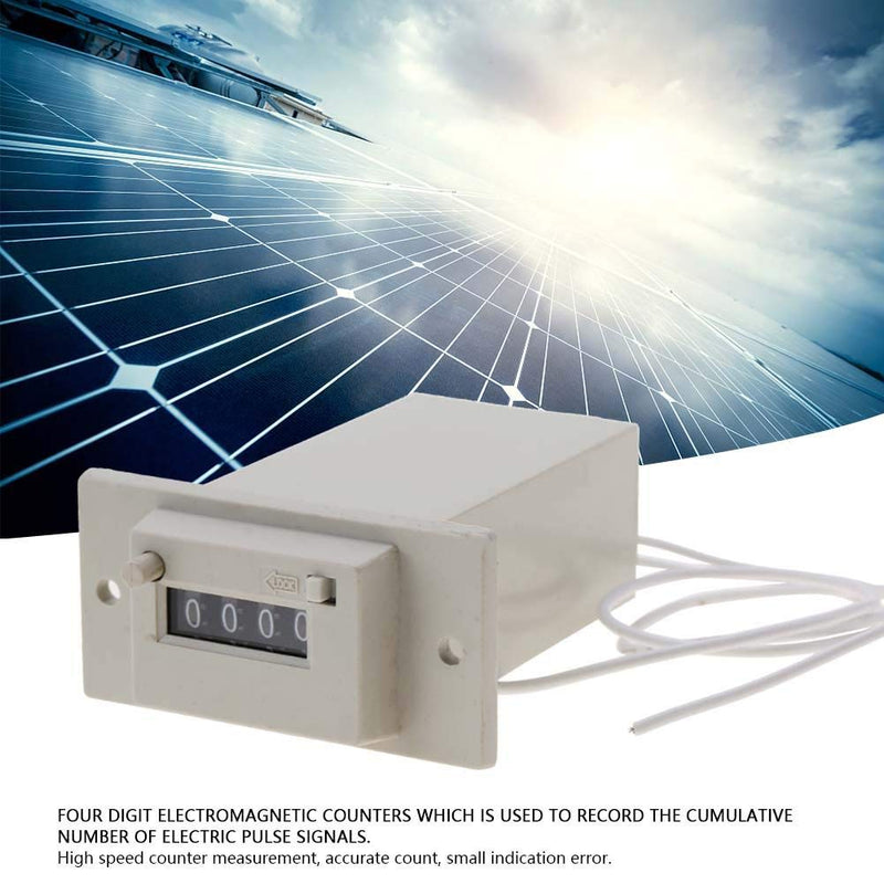 [Australia - AusPower] - CSK4-YKW 4 Digit Electromagnetic Counter pulse count AC110V / AC220V / DC24V(AC 110V) AC 110V 