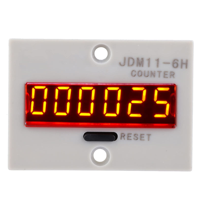 [Australia - AusPower] - 6 Digit Electronic Counter No Voltage Detection LED Display for Signal Input Electrical Tester Precision Equipment Measurement Tool(AC/DC 12V) 