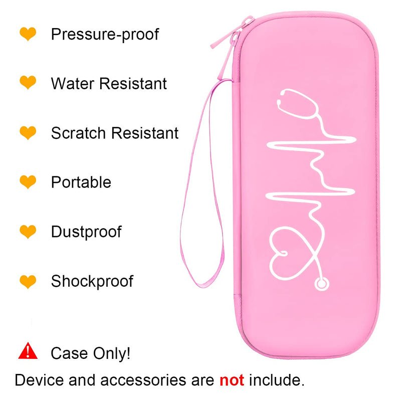 [Australia - AusPower] - BOVKE Pearl Pink Stethoscope Case with 12Pcs Nurse Supplies Kit 