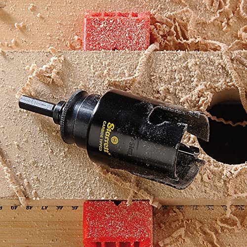 Starrett Carbide Hole Saw MPH0100 Multipurpose TCT Hole Saw for Wood MDF Plastic Ceramic Wall Tile 25mm