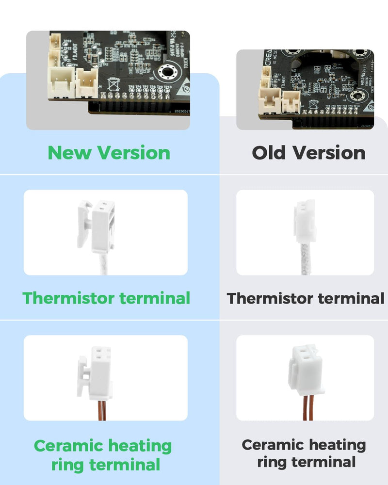 Creality 2025 New Version K1 Series Hotend PCBA Adapter Board, K1 SE Hotend Toolhead Module, T9_GD32F303CBT6 NOZZLE-C-V13 HQPCB-2 PCBA Breakout Module Replacement for 3D Printers K1 SE/K1C/K1/K1 Max K1 Series Hotend Adapter Board