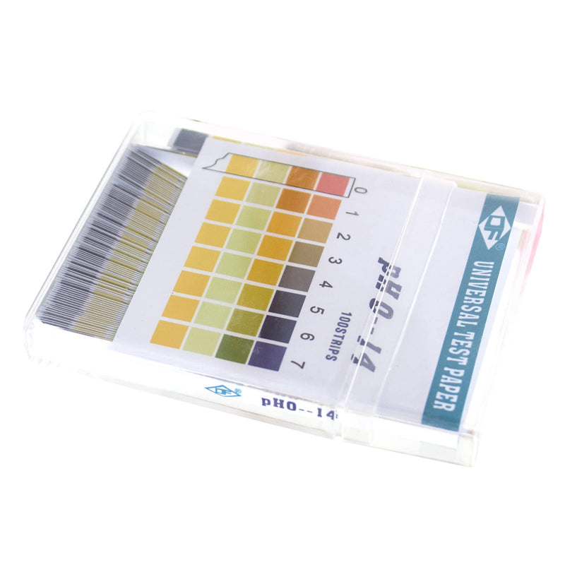 [Australia - AusPower] - 100 Sheets PH Test Paper, 0 to 14 Accurate Fast Measurement Acid Alkali Test Paper Strips for Water, Saliva, Soap, Soil, Diet pH Monitoring 