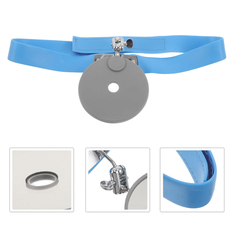 SHINEOFI ENT Head Mirror Adjustable Head Mirror with Strap Doctor Forehead Mirror for ENT Examinations Diagnostic for Nose Ear and Throat in the Clinic